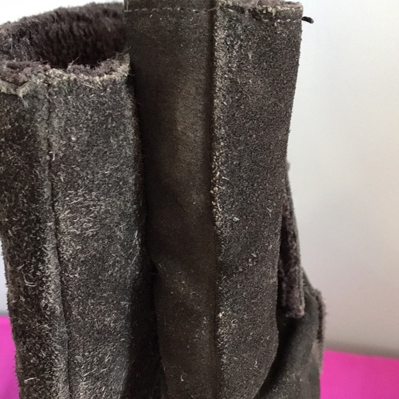 Skechers Australia black suede black faux sherpa outerwear winter boots size 8.5 - Picture 9 of 16